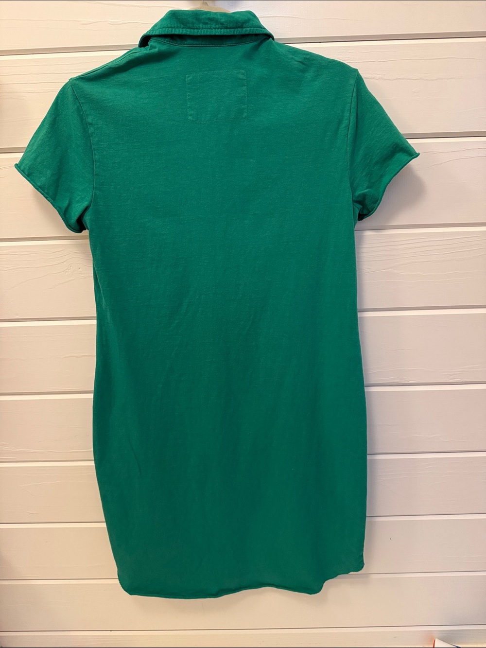 Frank & Eileen Lauren Polo Shirt Dress in Emerald - Picture 3 of 4